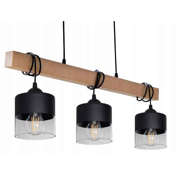 Závěsná Lampa Nad Stůl Ostrov Do Kuchyně Obývacího Pokoje Skleněná Led Stínidla E27