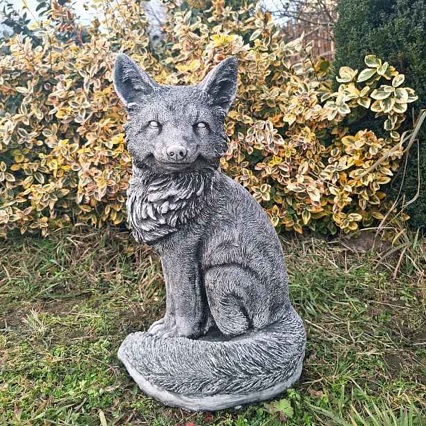 Betonová zahradní figurka Liška, figurka lišky, betonové figurky