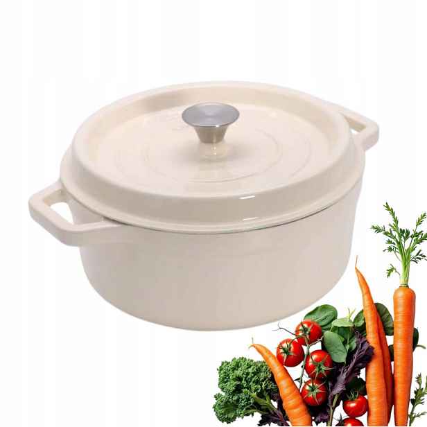 Hrnec 28 cm 5,6 l krémový Nois