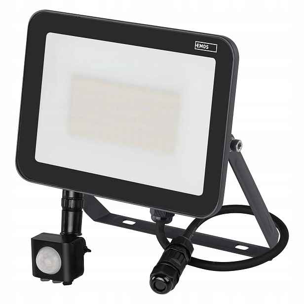 Emos Inovo Led reflektor Pir 50 W IP65 šedý
