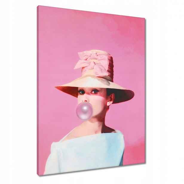 Obrazy 60x80 Audrey Hepburnová Balonová