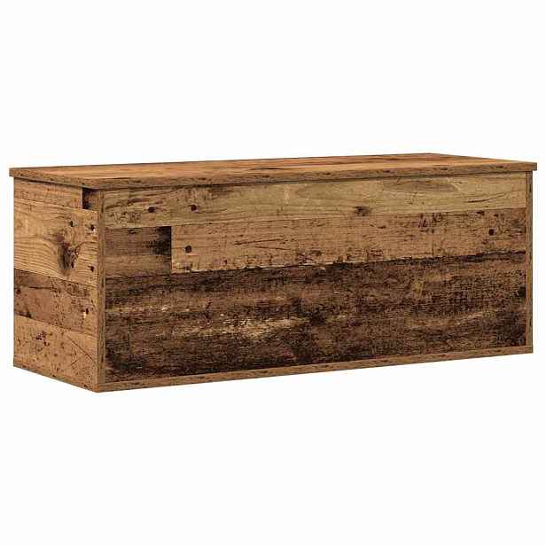 vidaXL Úložná krabice Staré dřevo 90 x 35 x 35 cm Kompozitní dřevo