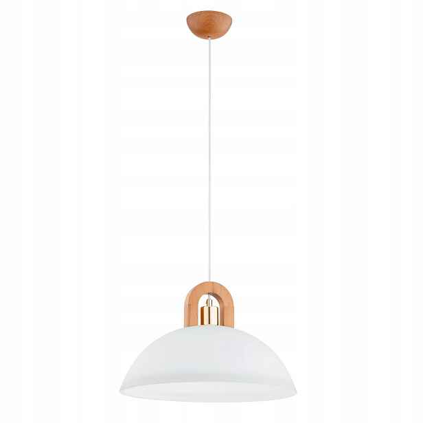 Alfa Závěsná dřevěná lampa E27 15W Migot Kuchyně Jídelna IP20