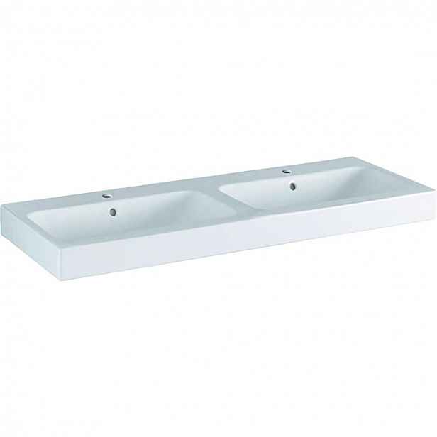 Geberit iCon - Dvojumyvadlo, 120x49 cm, bílá 124120000