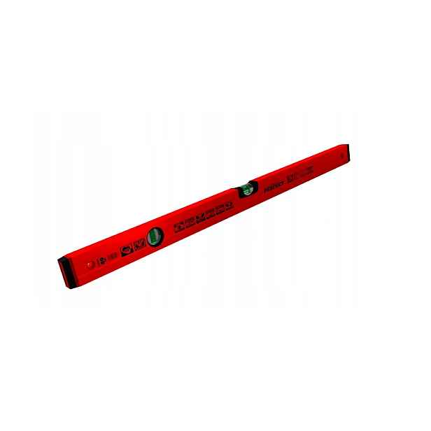 Hliníková vodováha červená 60 cm s libelami Stalco Perfect S 65060