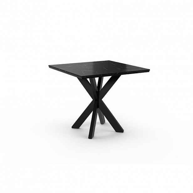 Home Collective JÍDELNÍ STŮL 90 cm v černém mramorovém vzhledu