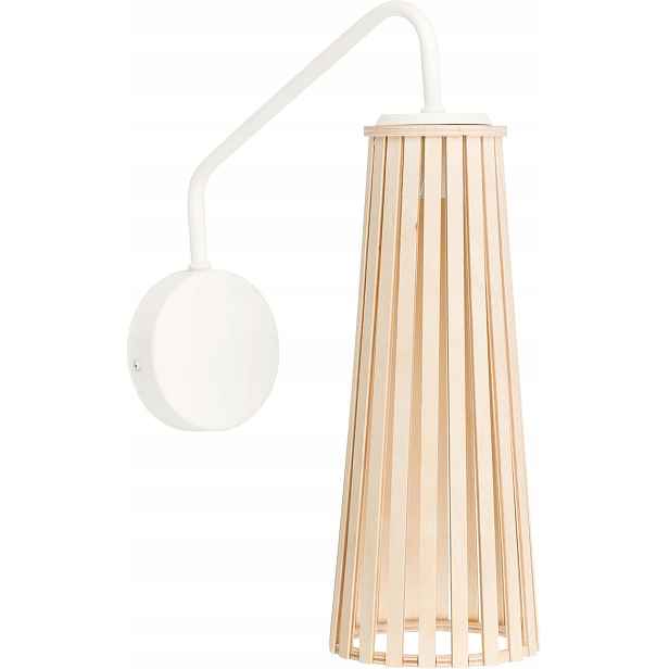 Led nástěnné svítidlo Nowodvorski Dover dřevěné GU10 35W světlé dřevo/bílá barva