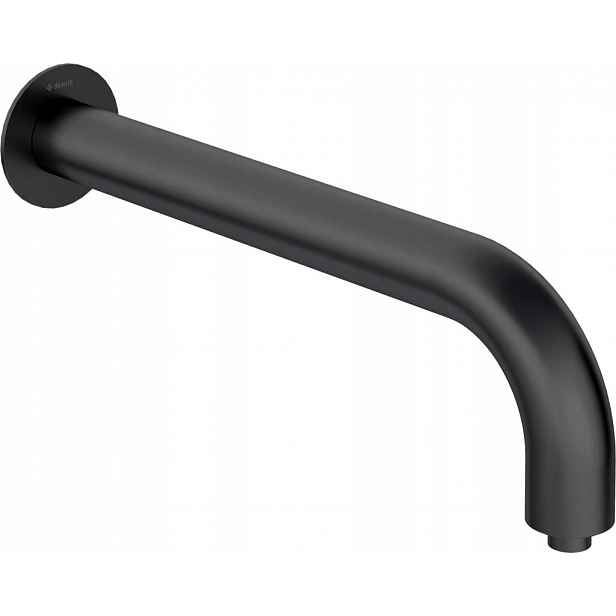 Silia černá, otočná, laminární sprchová výpusť, nástěnná 380 mm (nq
