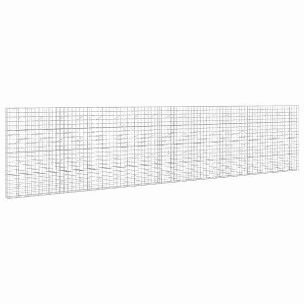 vidaXL Gabion s drátem 5 mm a síťkou 10x10 cm 900x20x200 cm