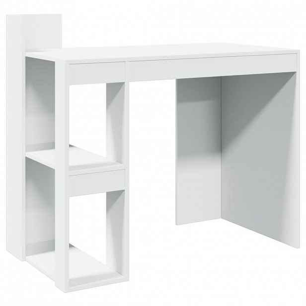 vidaXL Kancelářský stůl bílý 103,5 x 56,5 x 94 cm kompozitní dřevo