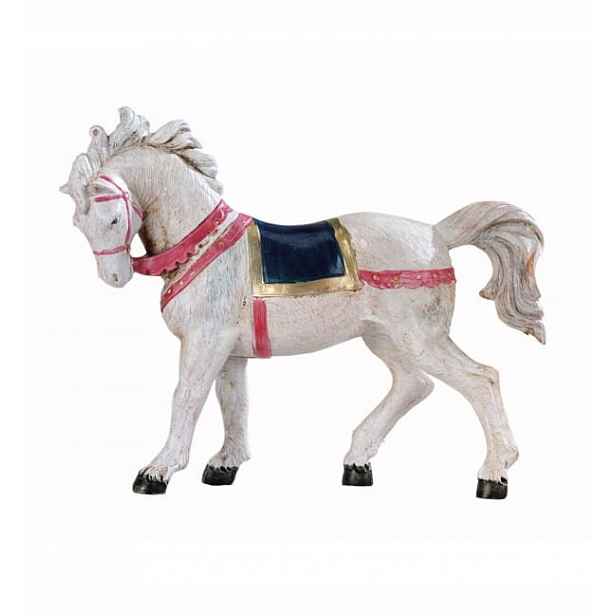 Bílý kůň do betlému pro figurky o výšce 12 cm Fontanini