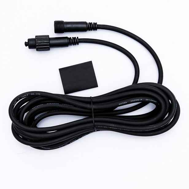 Easy Fix prodlužovací kabel, 5 m, černý, IP67
