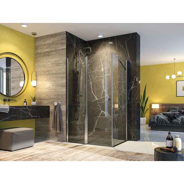 GLASS R23 120x80cm CHROM Sprchová zástěna