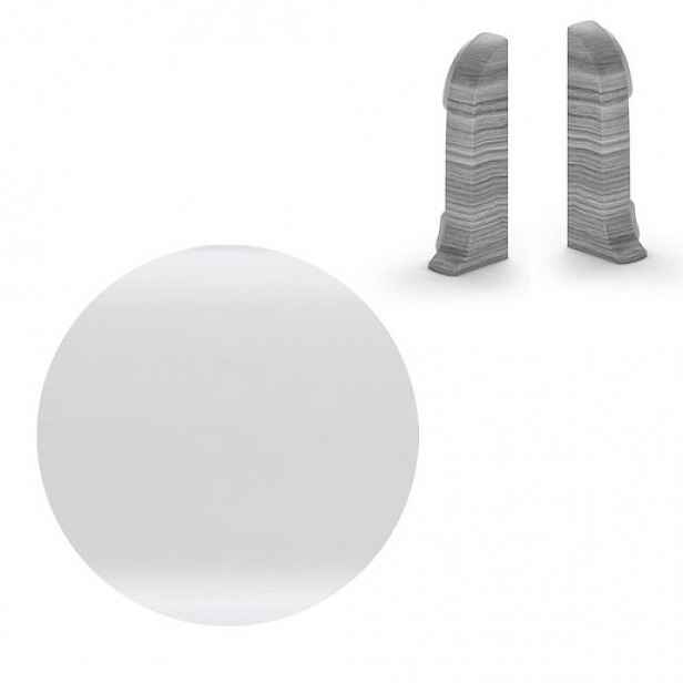 Koncovka k soklu Naturel bílá , PVC délka 0,5 cm, výška hrany 56 mm, NATNGTK00