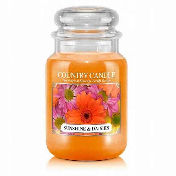 Sunshine & Daisies – Country Candle – velká vonná svíčka se dvěma knoty
