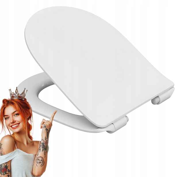 Wc sedátko Slim pro Vitra S50, pomalu padající Wc, antibakteriální, tvrdé