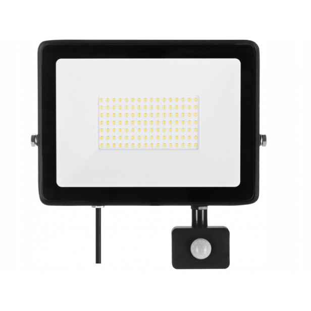 Halogenová lampa Reflektor Bílá Studená 100W IP65 Snímač pohybu soumraku