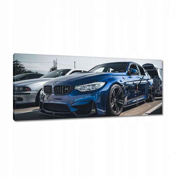 Hodiny 100x40 Modré Bmw M3 Auto