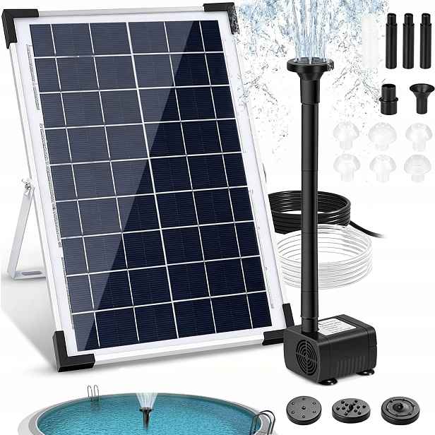 Čerpadlo Pro Fontána 5W Fontána 150L/H 9 Trysek A 1 M Potrubí