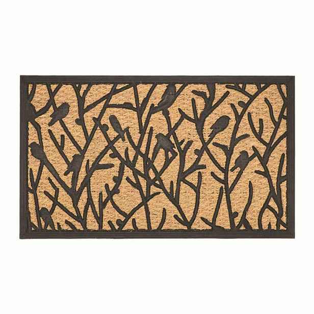 Esschert Design Kokosová rohožka BIRDS 75x45 cm hnědá