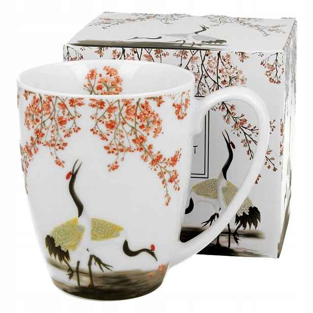 hrnek 380ml SAKURA a jeřabiny, porcelán, DB