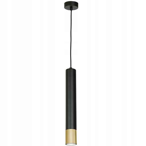 Luminex Závěsná lampa Černá Zlatá Nest 1xGU10 8W Kov IP20