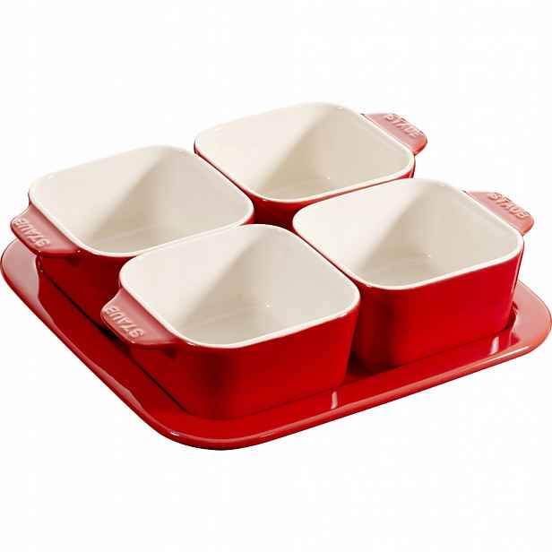 Sada předkrmů Staub 40511-119-0 5 dílů keramika červená Cherry