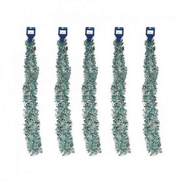 Sada vánočních řetězů 7 x 200 cm, 5 ks, modrá