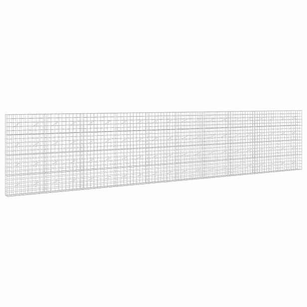 vidaXL Gabion s drátem 5 mm a síťkou 10x10 cm 1000x20x200 cm