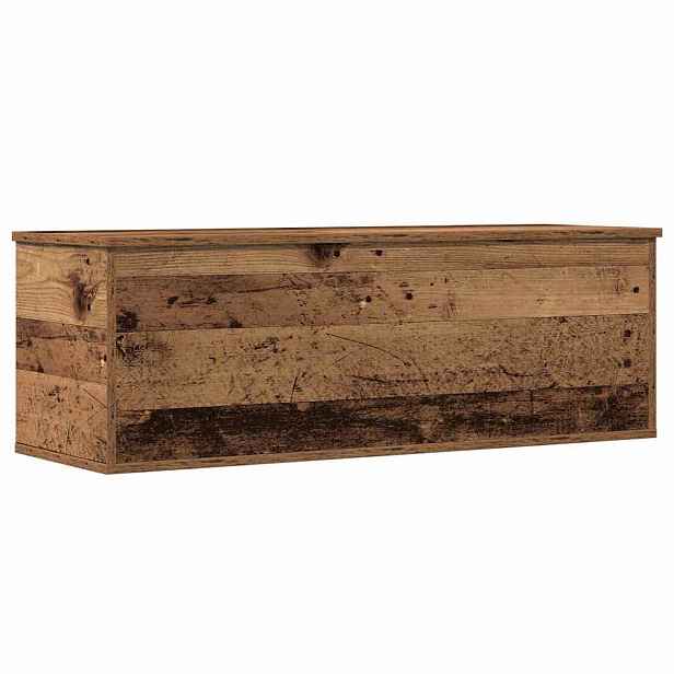 vidaXL Úložná krabice Staré dřevo 102 x 35 x 35 cm Kompozitní dřevo