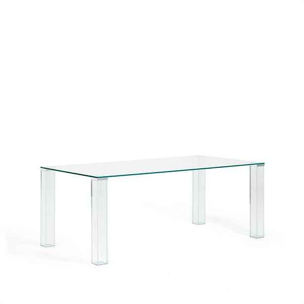 Skleněný jídelní stůl 100x200 cm Adularia – Kave Home