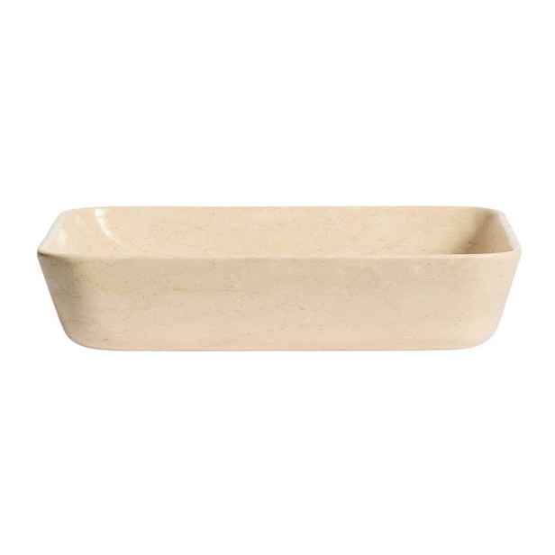 Béžové kamenné umyvadlo 55x35 cm Darnen – Kave Home