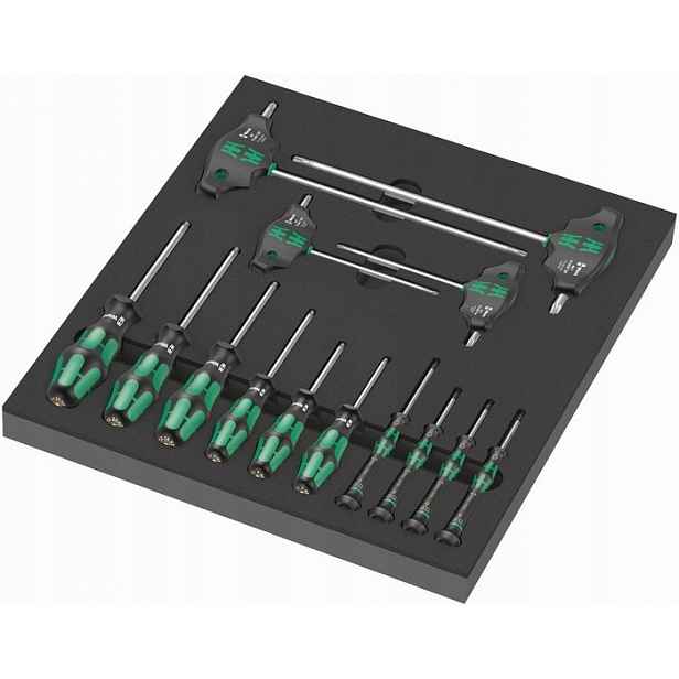 Pěnová Vložka Se Šroubováky Pro Šrouby A Vruty Torx 14CZ,