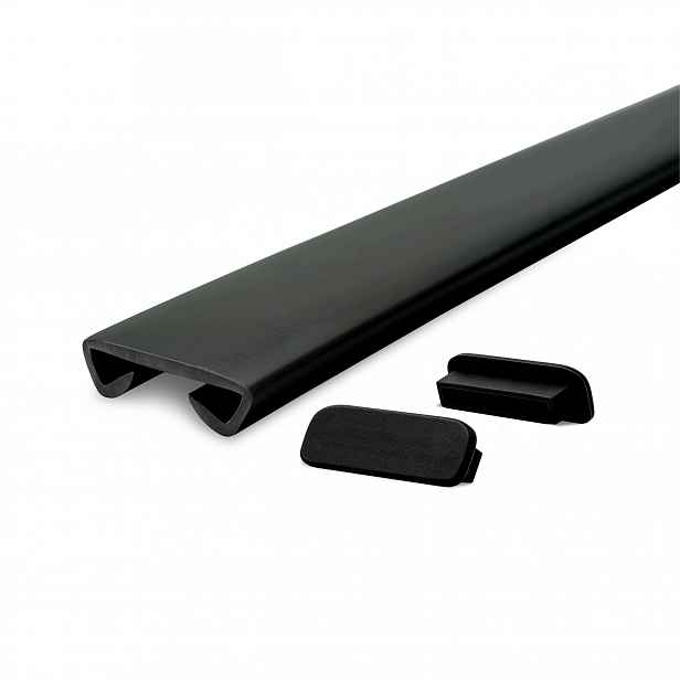Pvc zábradlí Standard 40x8x3,2 mm, černé, 25 m