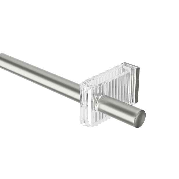 Stříbrná roztažitelná garnýž 107-305 cm Umbra FLUTE