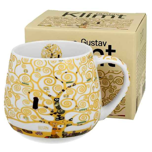 Duo Porcelánový hrnek Klimt Ecru Tree Of Life 430 ml ecru/vícebarevný
