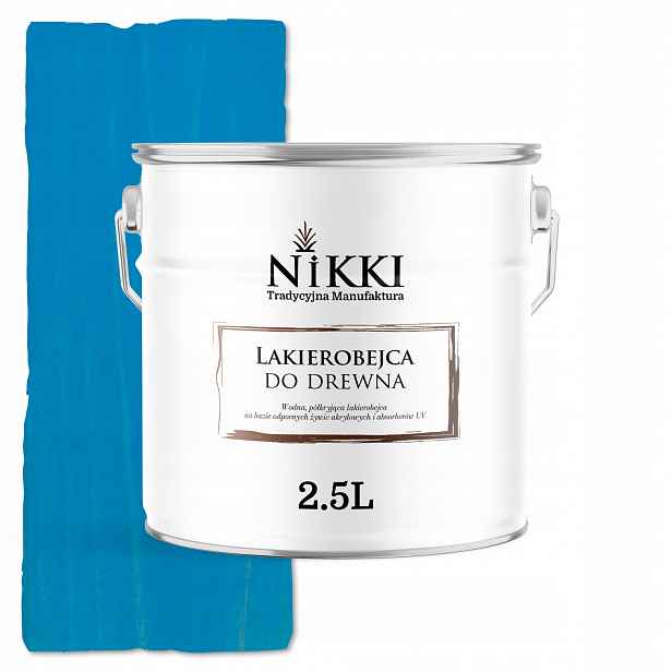 Lakovačka Na Dřevo 3V1 Extra Lazura Azurová Polomatná 2.5L Ochranná Uv