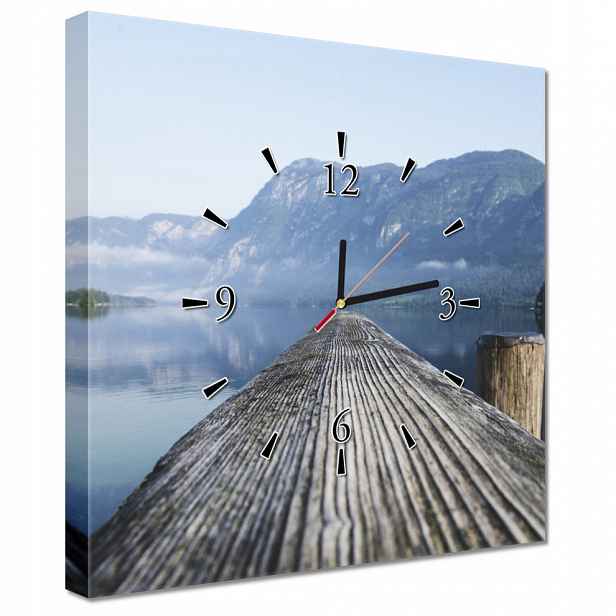 Nástěnné hodiny 40x40 Horský výhled