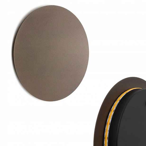 Nástěnné svítidlo do chodby Ring Led M Chocolate 10W teplá barva Nowodvorski