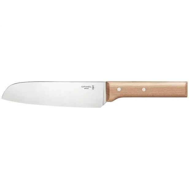 Nůž santoku Opinel Parallele č. 119 ocel X50CrMoV15 rukojeť buk