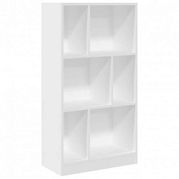 vidaXL Knihovna bílá 57 x 28,5 x 107,5 cm kompozitní dřevo