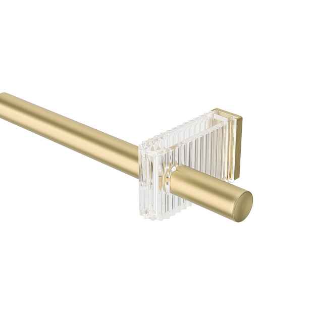 Zlatá roztažitelná garnýž 107-305 cm Umbra FLUTE