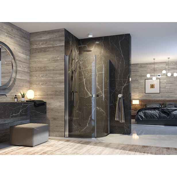 GLASS S2 90 cm CHROM Sprchová zástěna čiré sklo