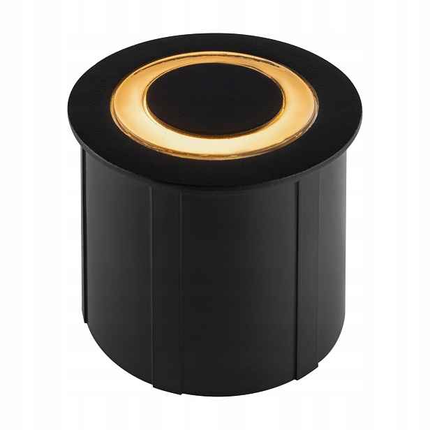 Nástěnná nájezdová lampa černá kulatá, moderní Led IP65 Maytoni