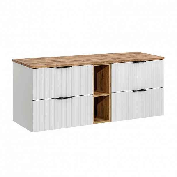 Petits-meubles SKŘÍŇKA POD UMYVADLO 140.8cm Adriel Bílá