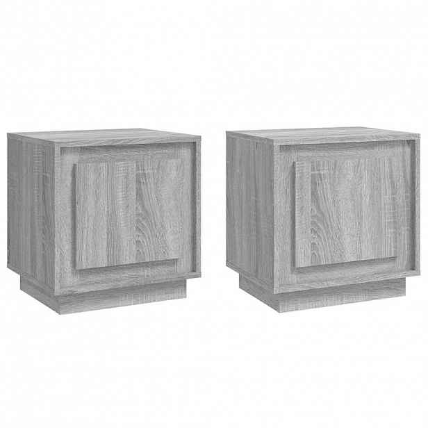 vidaXL Noční stolky 2 ks šedé sonoma 44 x 35 x 45 cm kompozitní dřevo