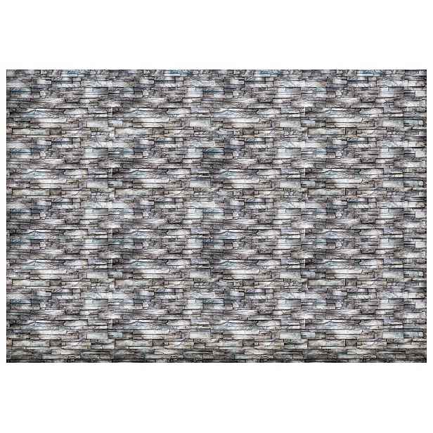 Fototapeta Kamenná zeď Šedá cihla Loft Rustikální vinylová 368x254 lepidlo
