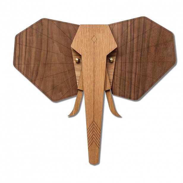 KUNSTLOFT NÁSTĚNNÁ MASKA HNĚDÁ, 28/28 CM