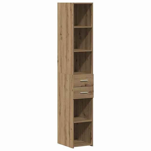 vidaXL knihovna Artisanový dub 30 x 42,4 x 185,2 cm
