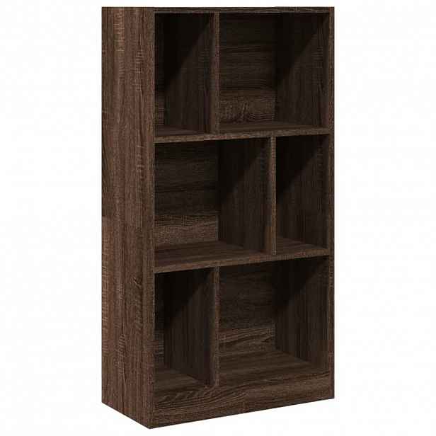 vidaXL Knihovna hnědý dub 57 x 28,5 x 107,5 cm kompozitní dřevo